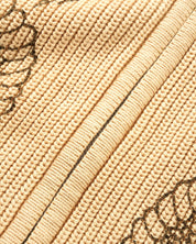 Dragon Zip-Thru Knit Sweater - Sand