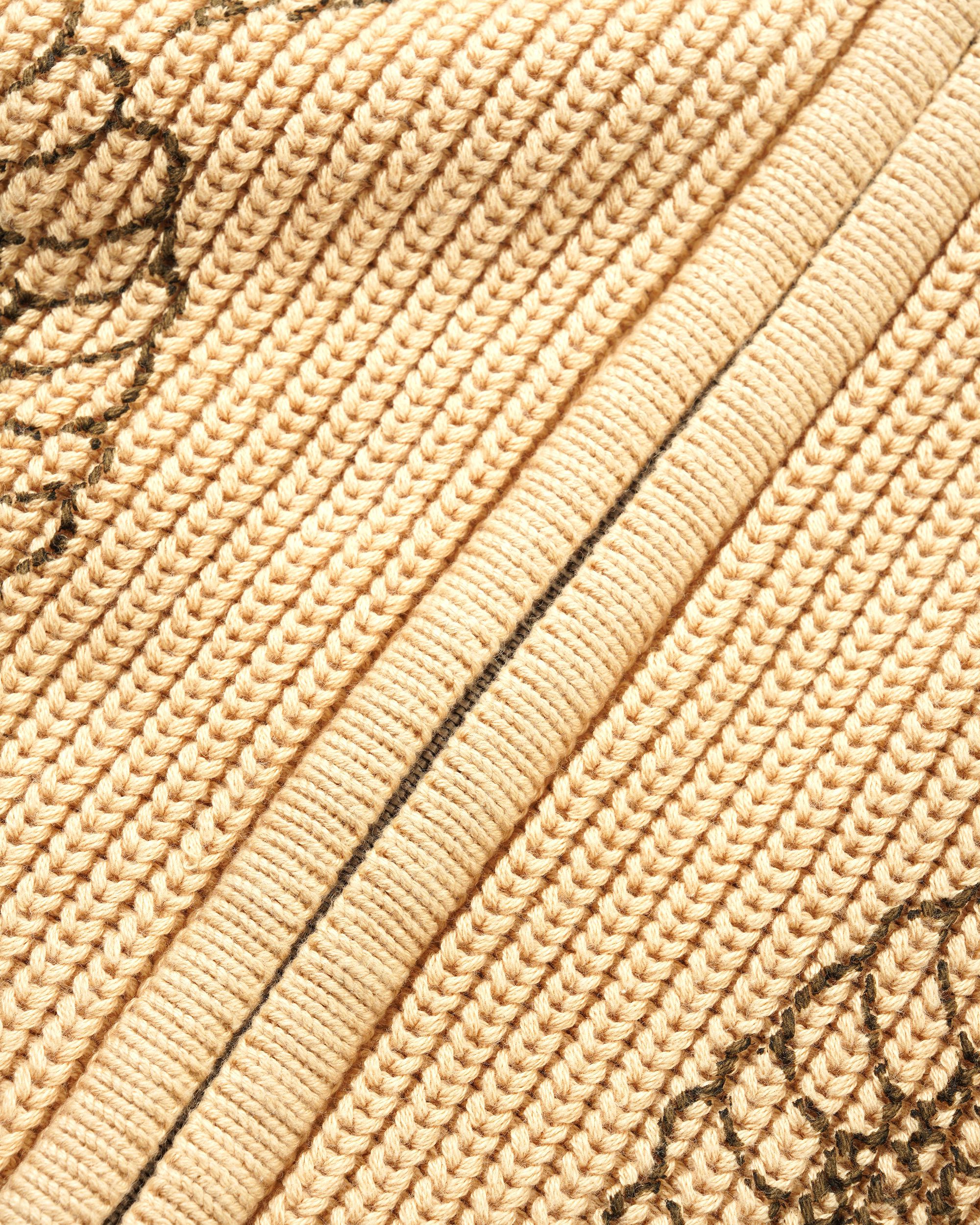 Dragon Zip-Thru Knit Sweater - Sand