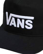 Drop V Logo Snapback Hat - Black