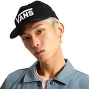 Drop V Logo Snapback Hat - Black