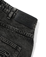 Jeans en Denim Baggy Drummer - Noir Strié