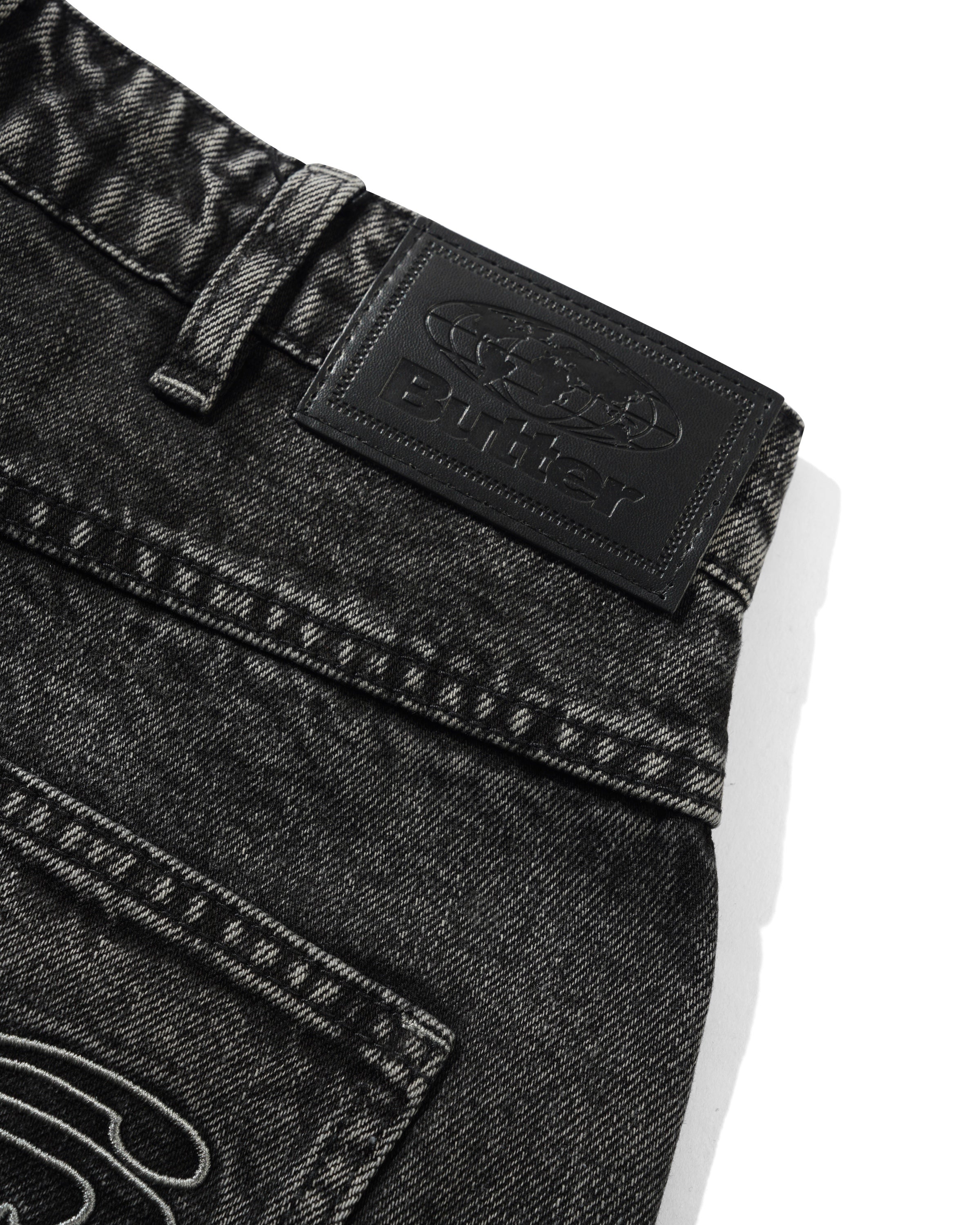Jeans en Denim Baggy Drummer - Noir Strié