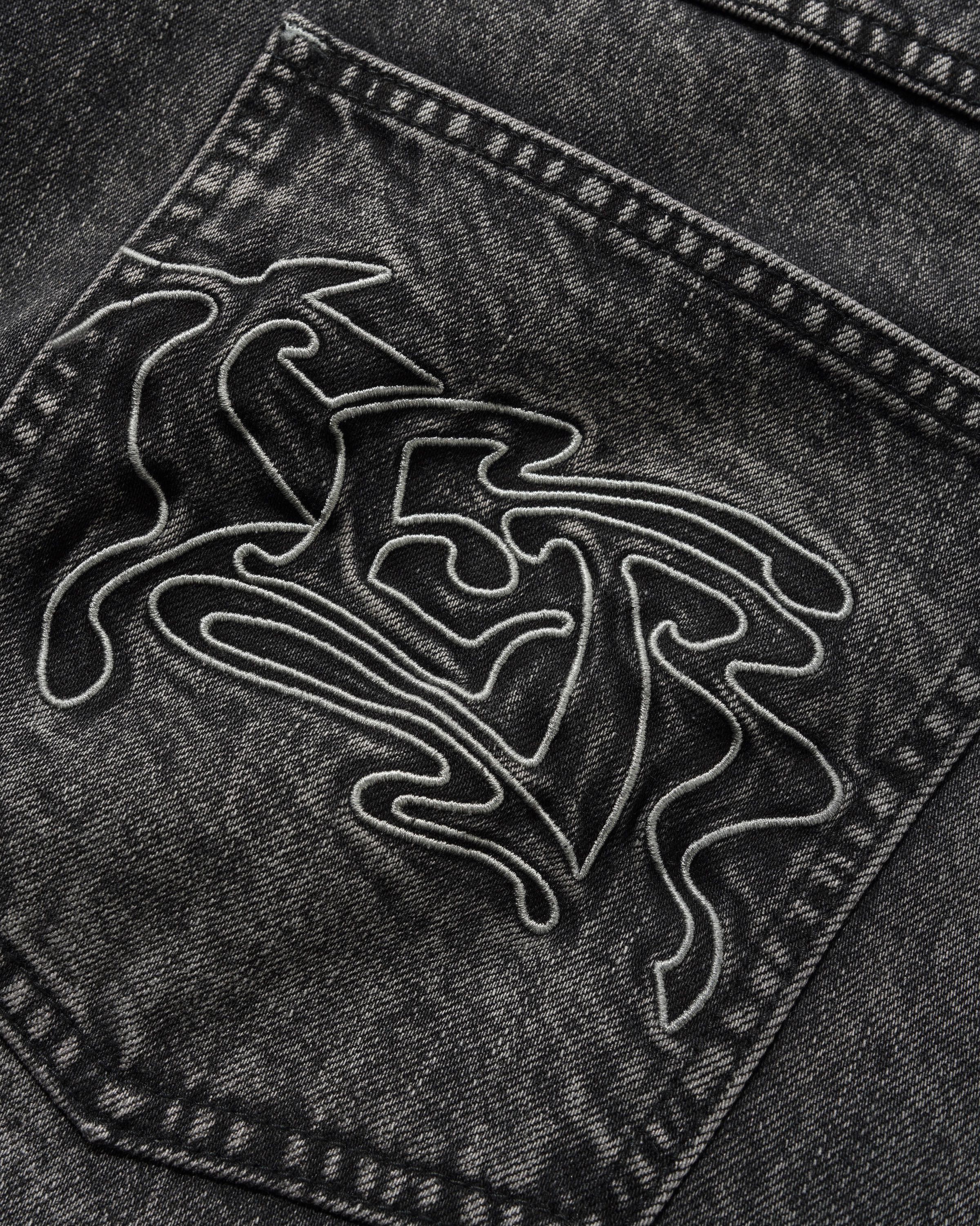 Jeans en Denim Baggy Drummer - Noir Strié