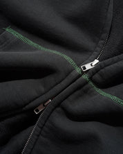 Drummer Zip-Thru Hood - Washed Black