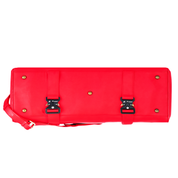 Leather Duffel Bag - Red