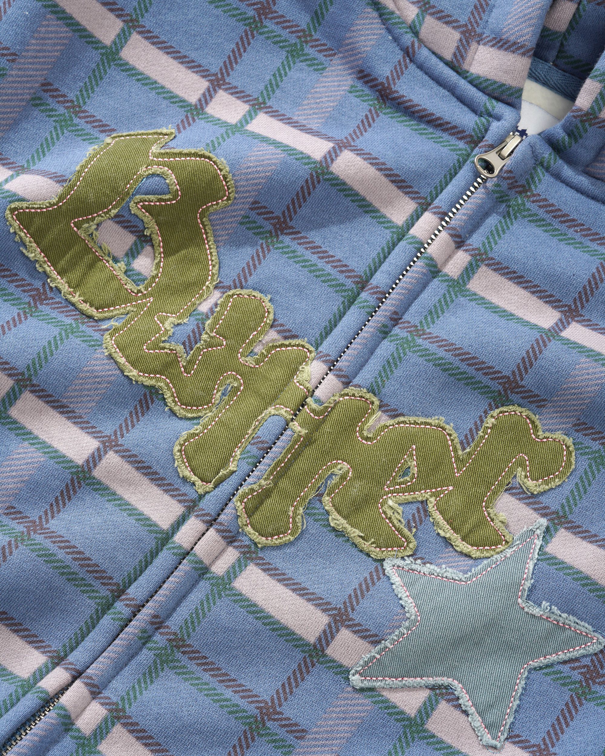 【BUTTER GOODS】 Edge Applique Zip-Thru Hood, Plaid Q125_ECOM_02_0013_Q125_ECOM_03