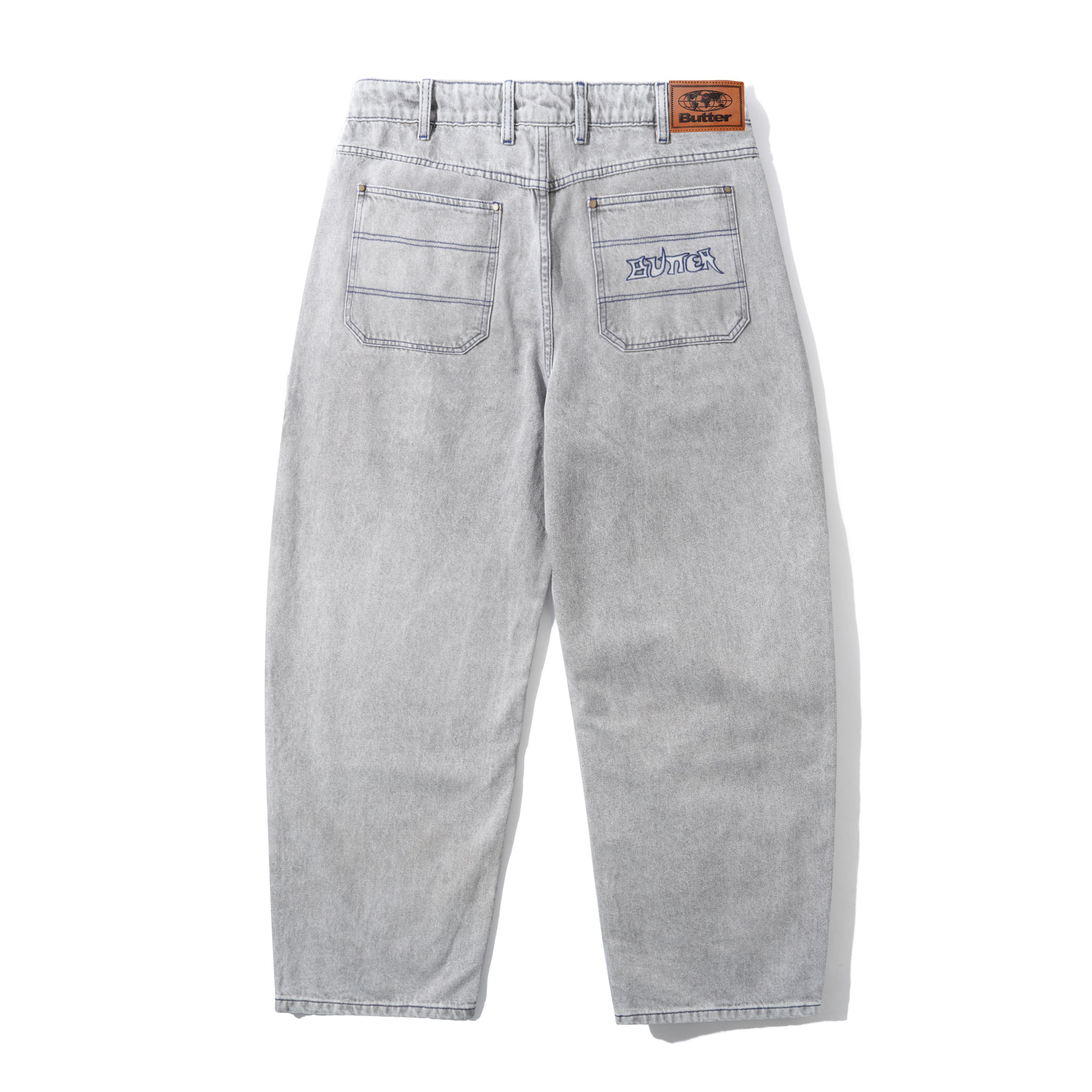 Butter Goods Encounter Denim Jeans - Washed Soft Grey – Palm Isle