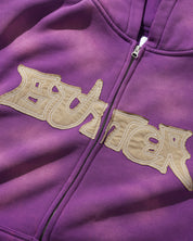 Encounter Zip-Thru Hood - Washed Purple