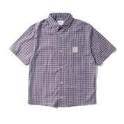 Chemise Equipment Manches Courtes - Marine/Brun