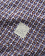 Chemise Equipment Manches Courtes - Marine/Brun