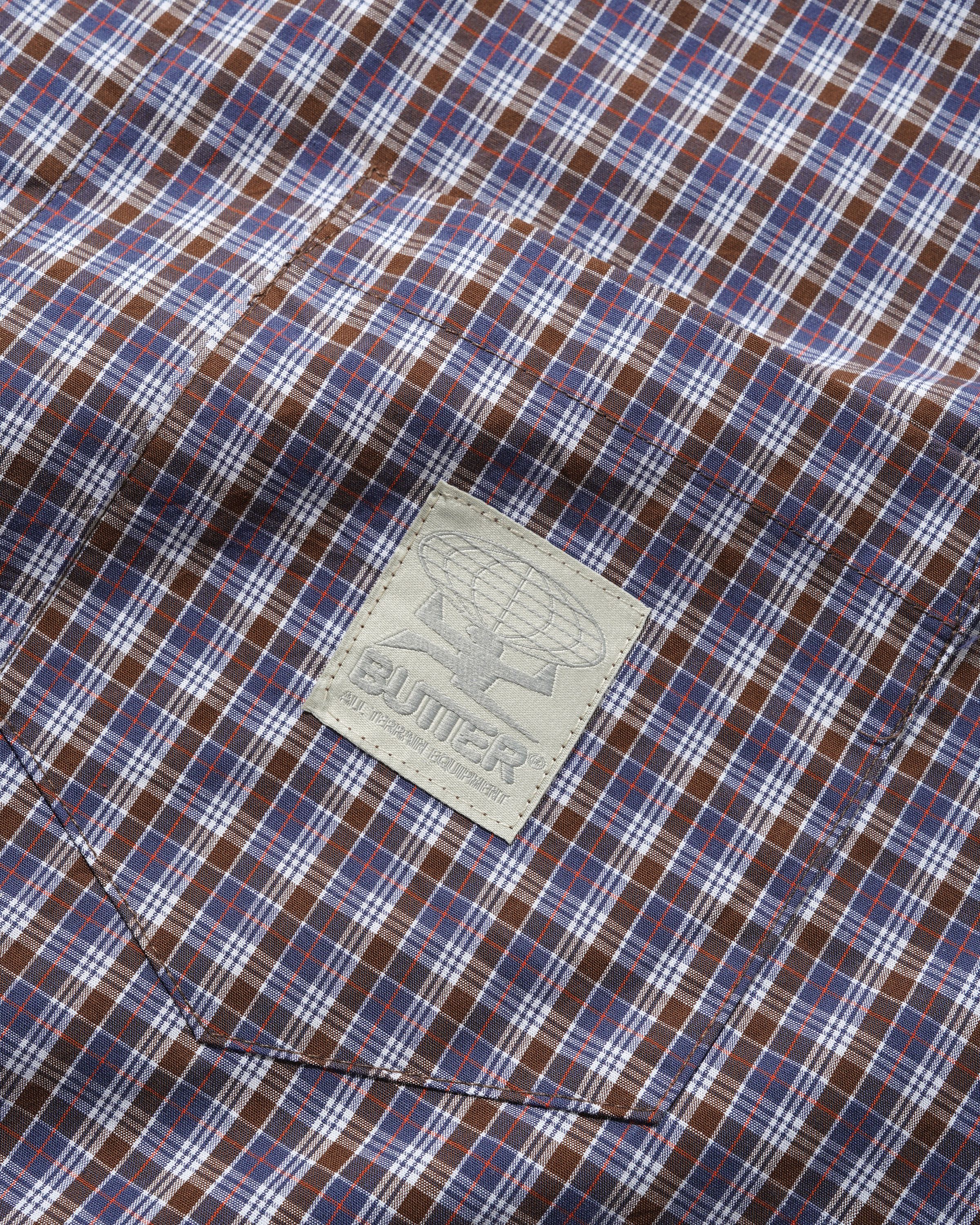 Chemise Equipment Manches Courtes - Marine/Brun