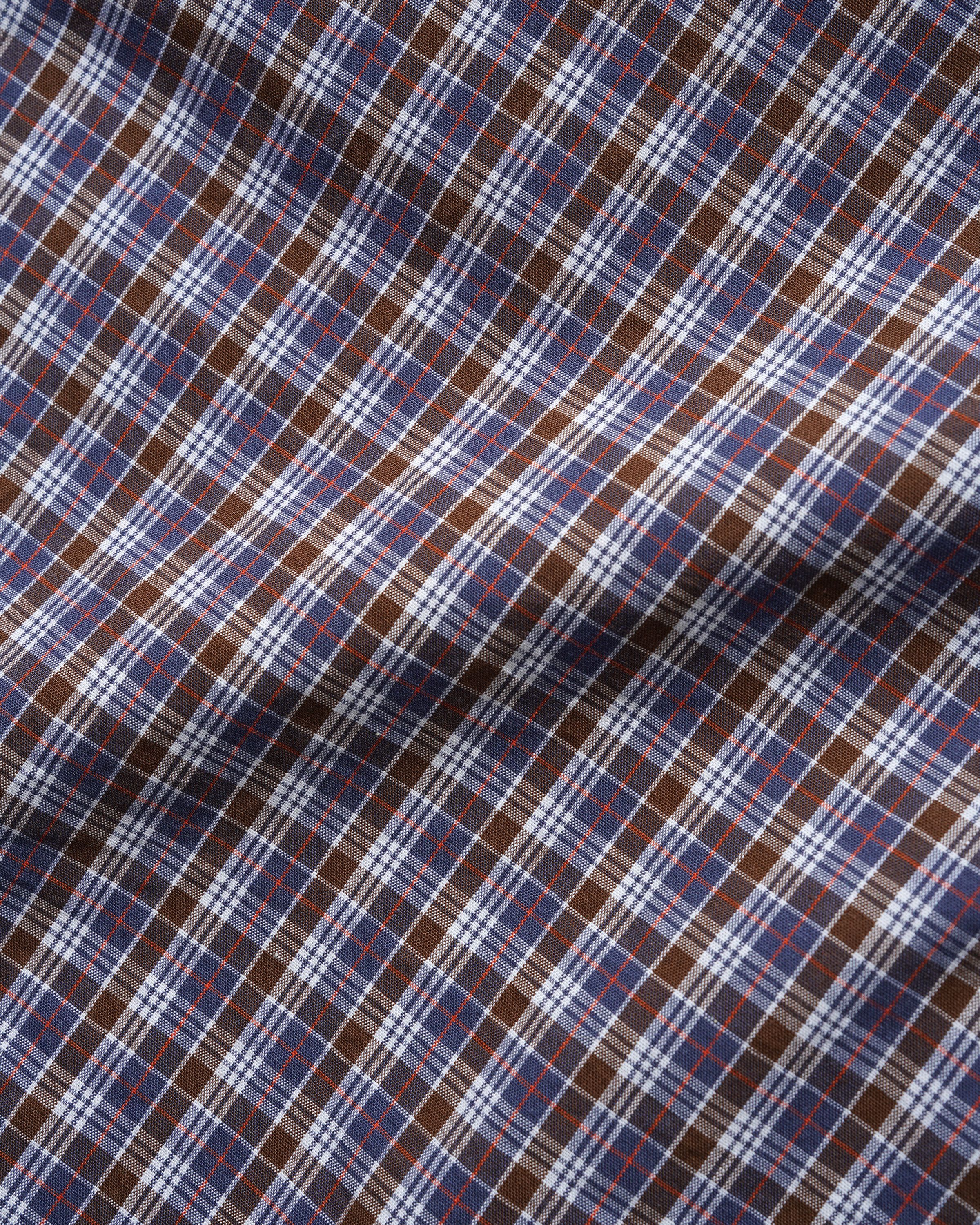 Chemise Equipment Manches Courtes - Marine/Brun