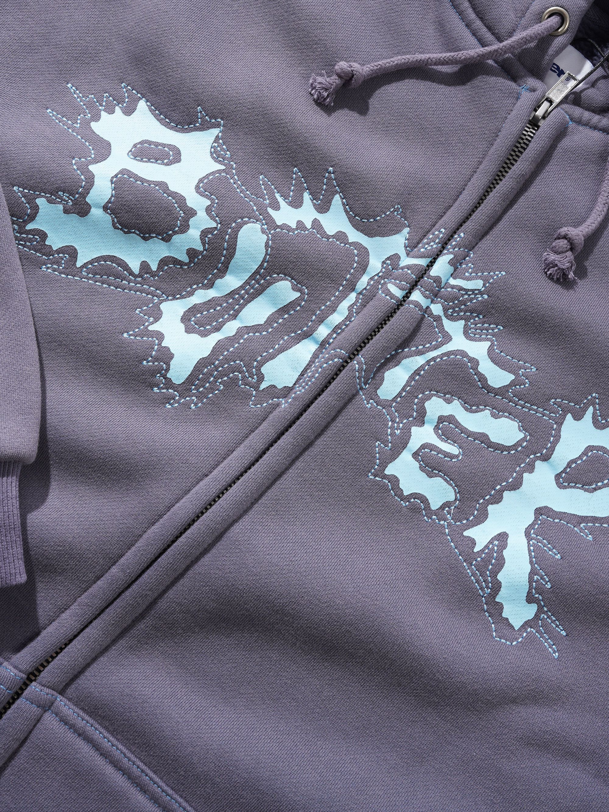 Eruption Sweat à Capuche Zippé - Denim
