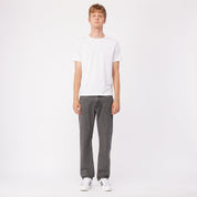 Pantalon droit en jean - Noir délavé