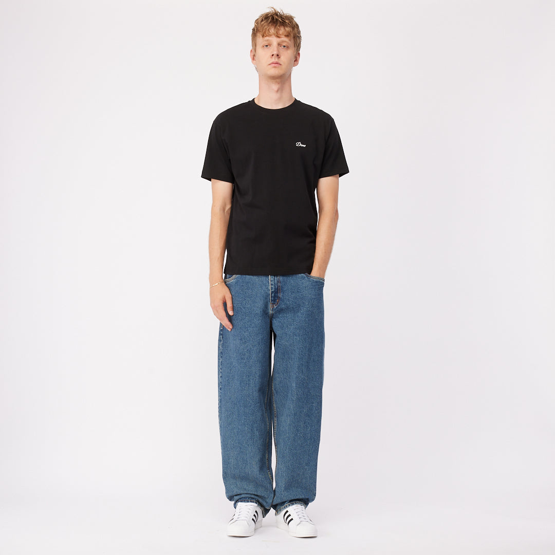 T-shirt avec petit logo cursif - Noir