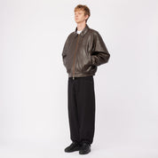 Debossed Wavy Jacket - Brown