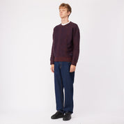 Mohair Wave Knit - Burgundy