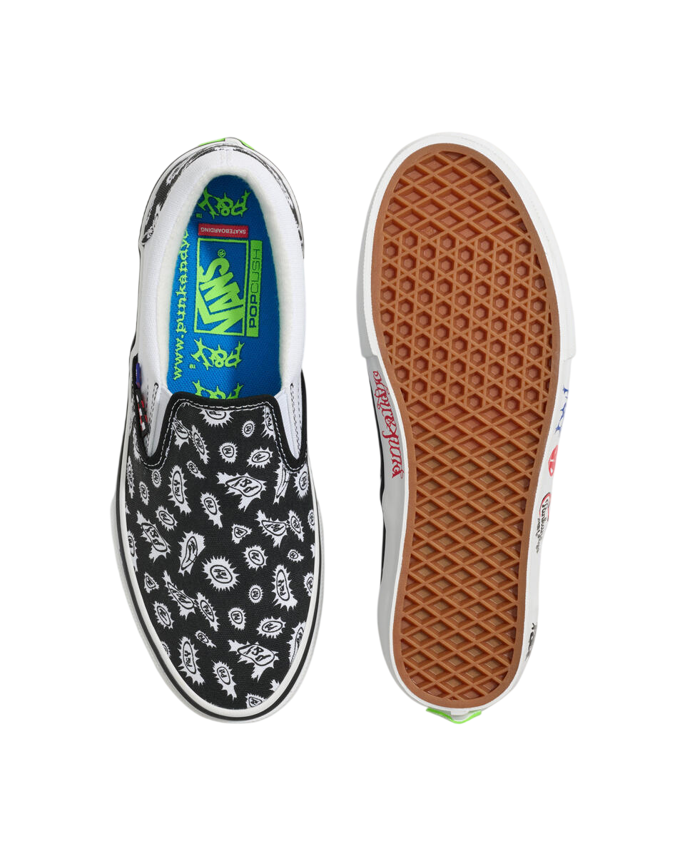 Skate Slip-On - PunkAndYo - Black/White