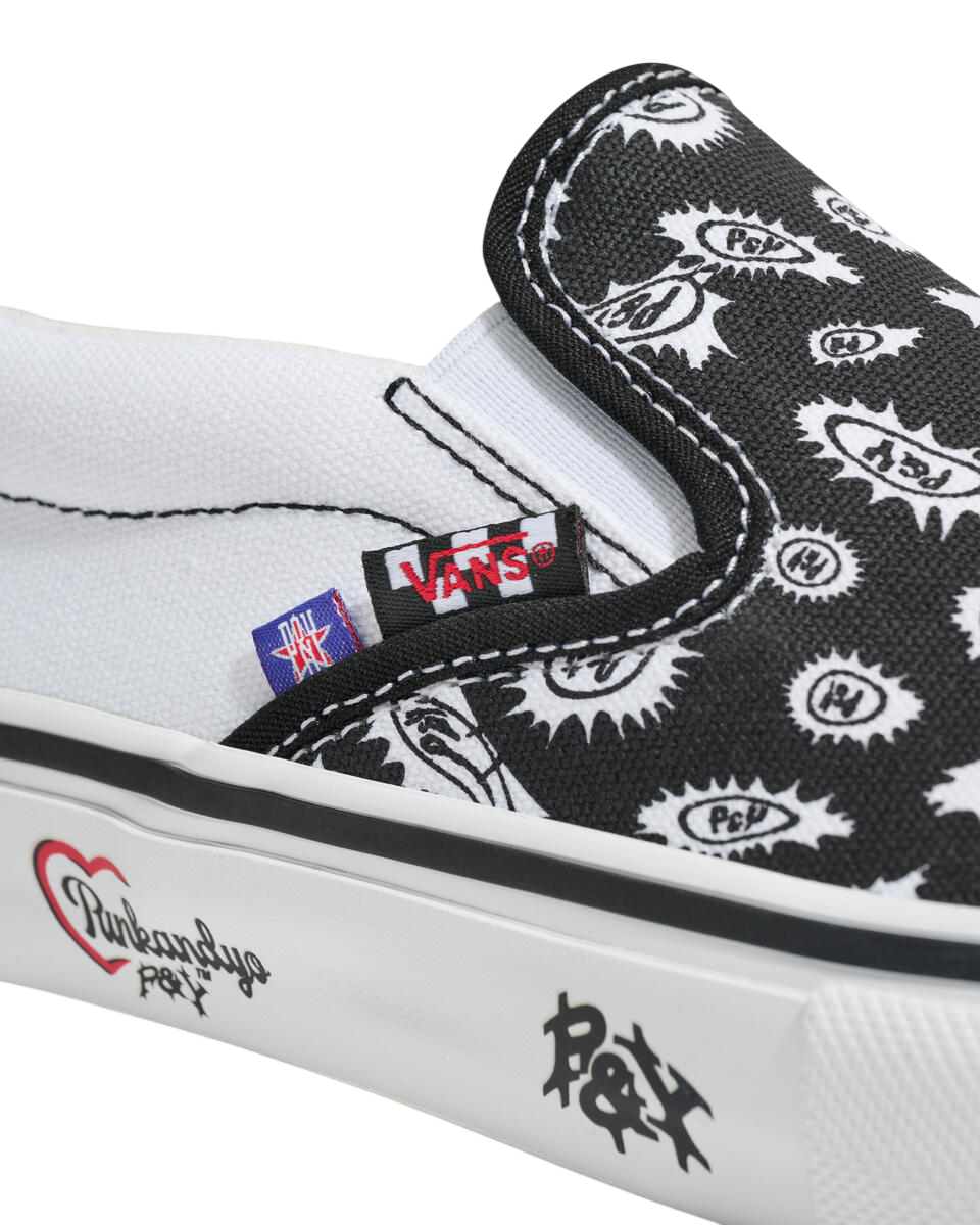 Skate Slip-On - PunkAndYo - Black/White