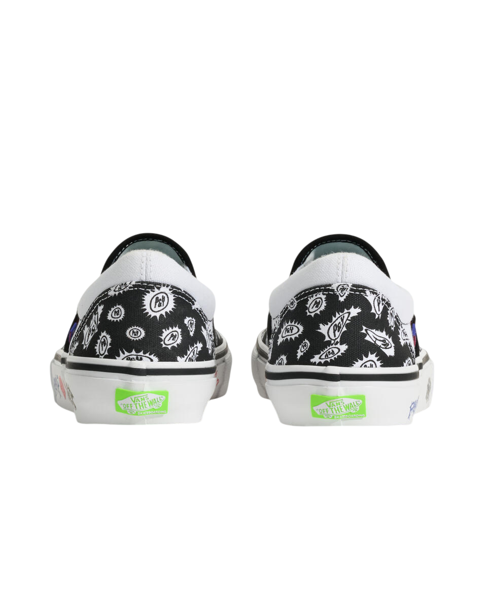 Skate Slip-On - PunkAndYo - Black/White