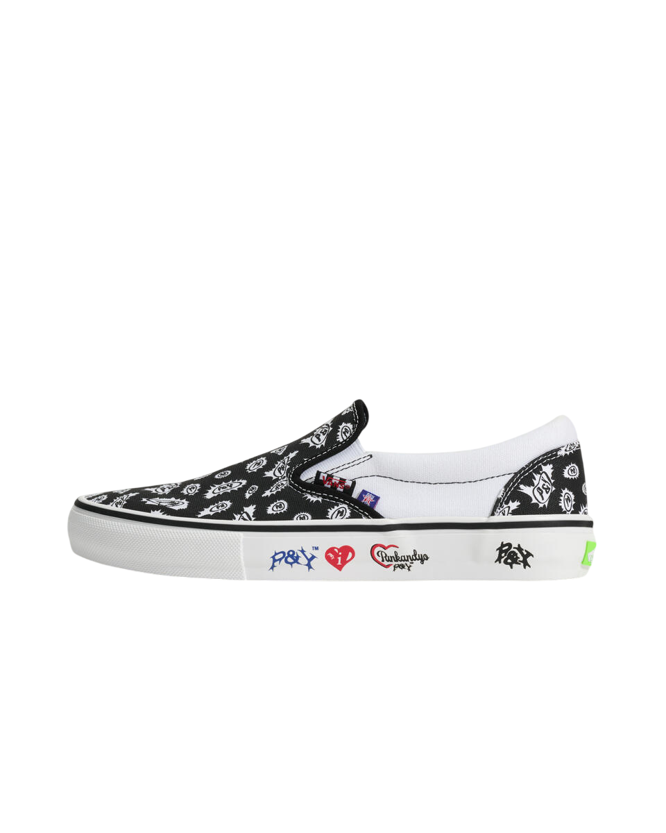 Skate Slip-On - PunkAndYo - Black/White