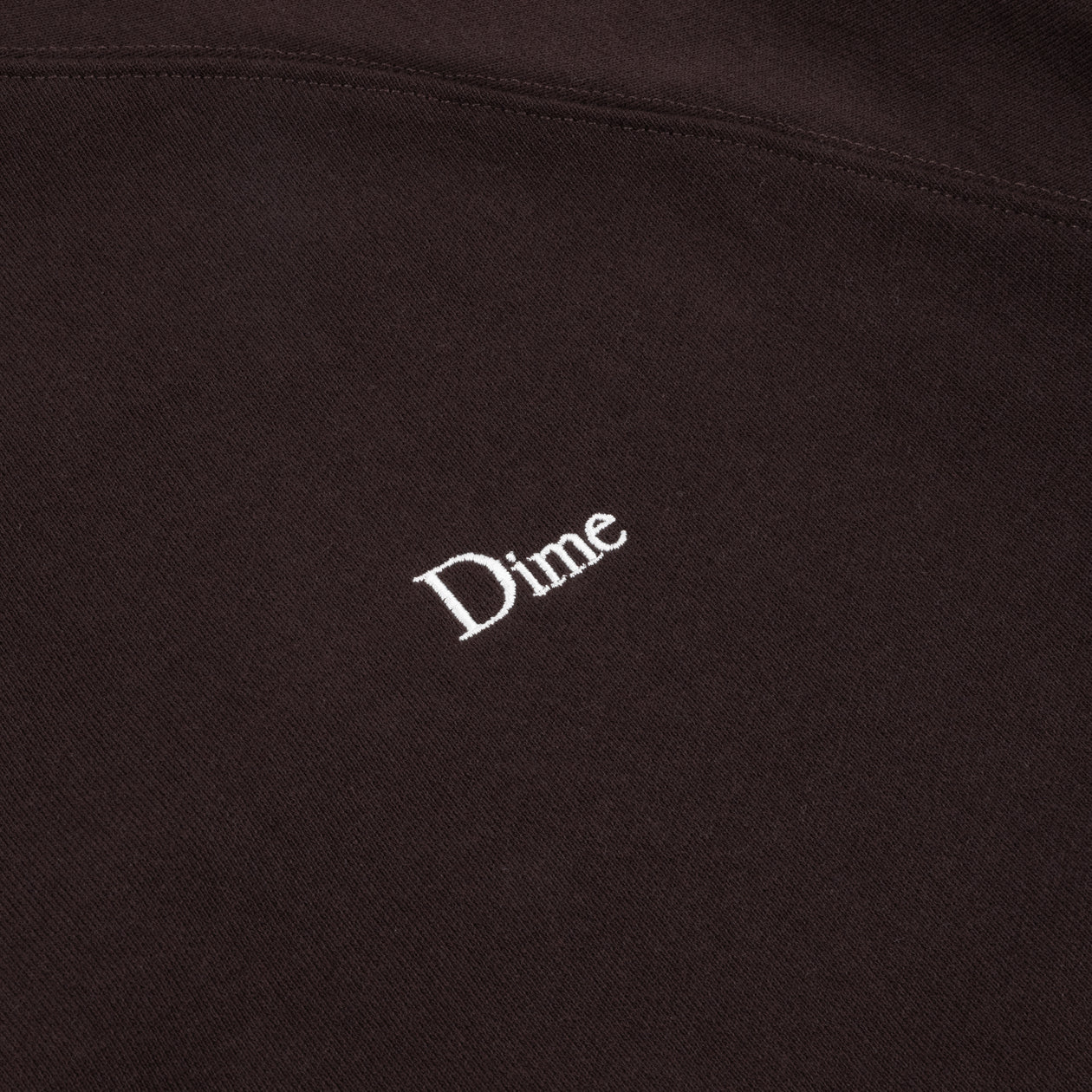 Crewneck Classic Small Logo - Brun Foncé