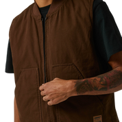 VT Gilet en Toile - Marron