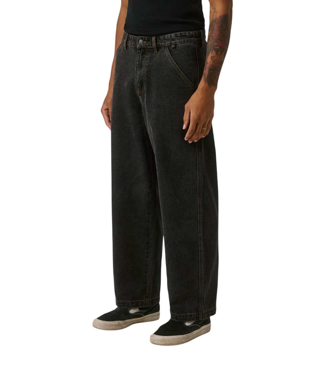 Reynolds Pantalon en Denim - Noir Délavé