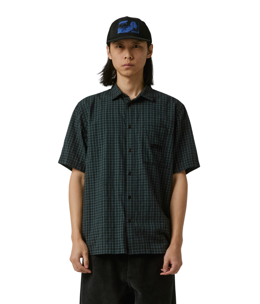 Manners Check SS Shirt - River