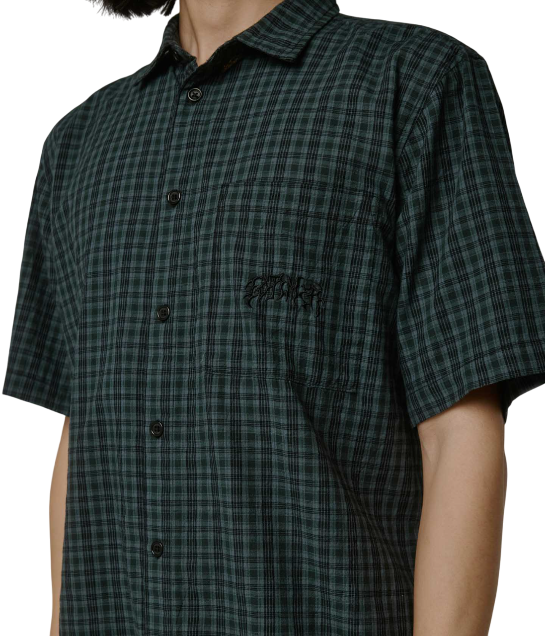 Manners Check SS Shirt - River