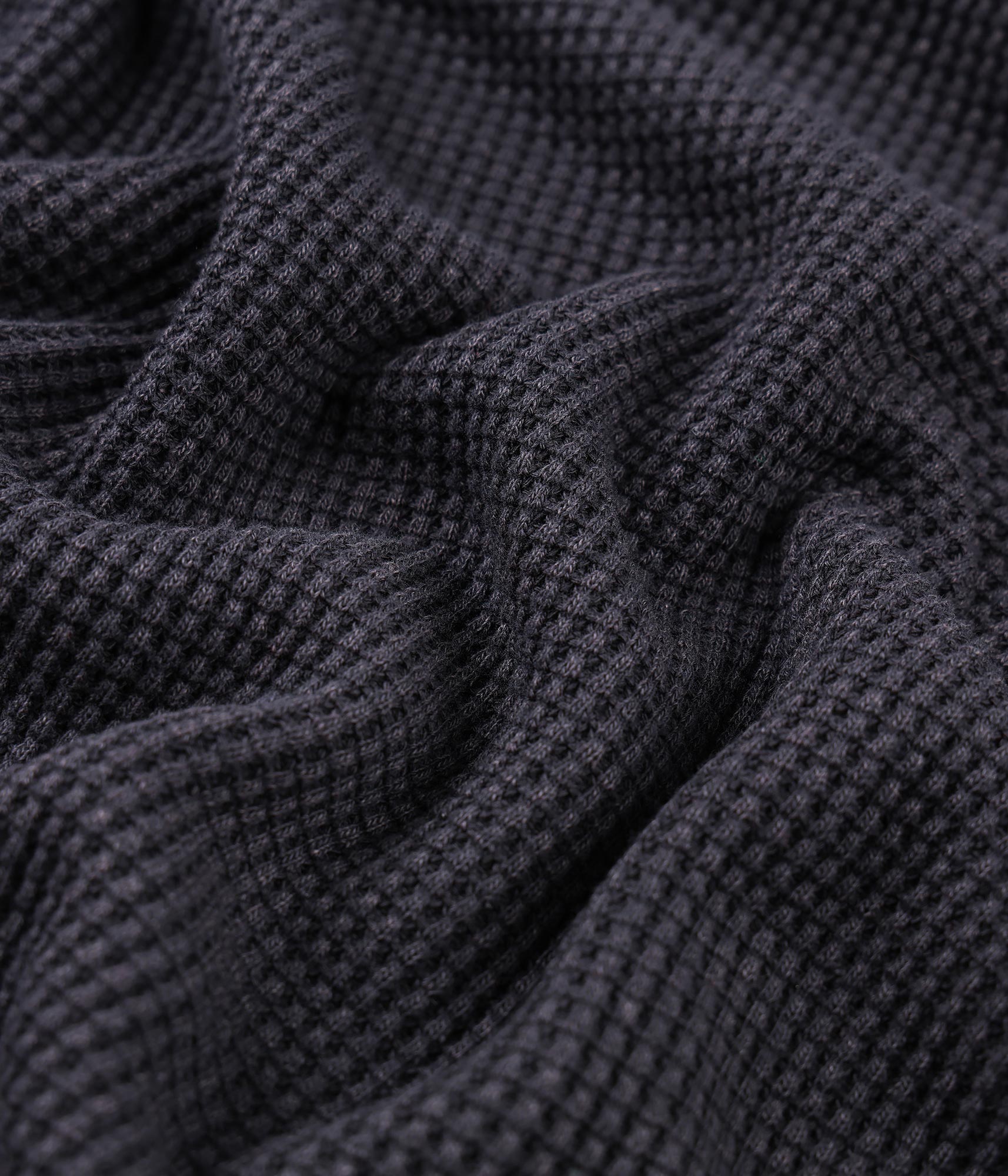 AG Chandail Waffle à Manches Longues - Noir Acid