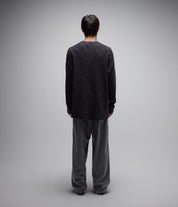 AG Chandail Waffle à Manches Longues - Noir Acid