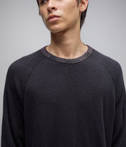 AG Chandail Waffle à Manches Longues - Noir Acid