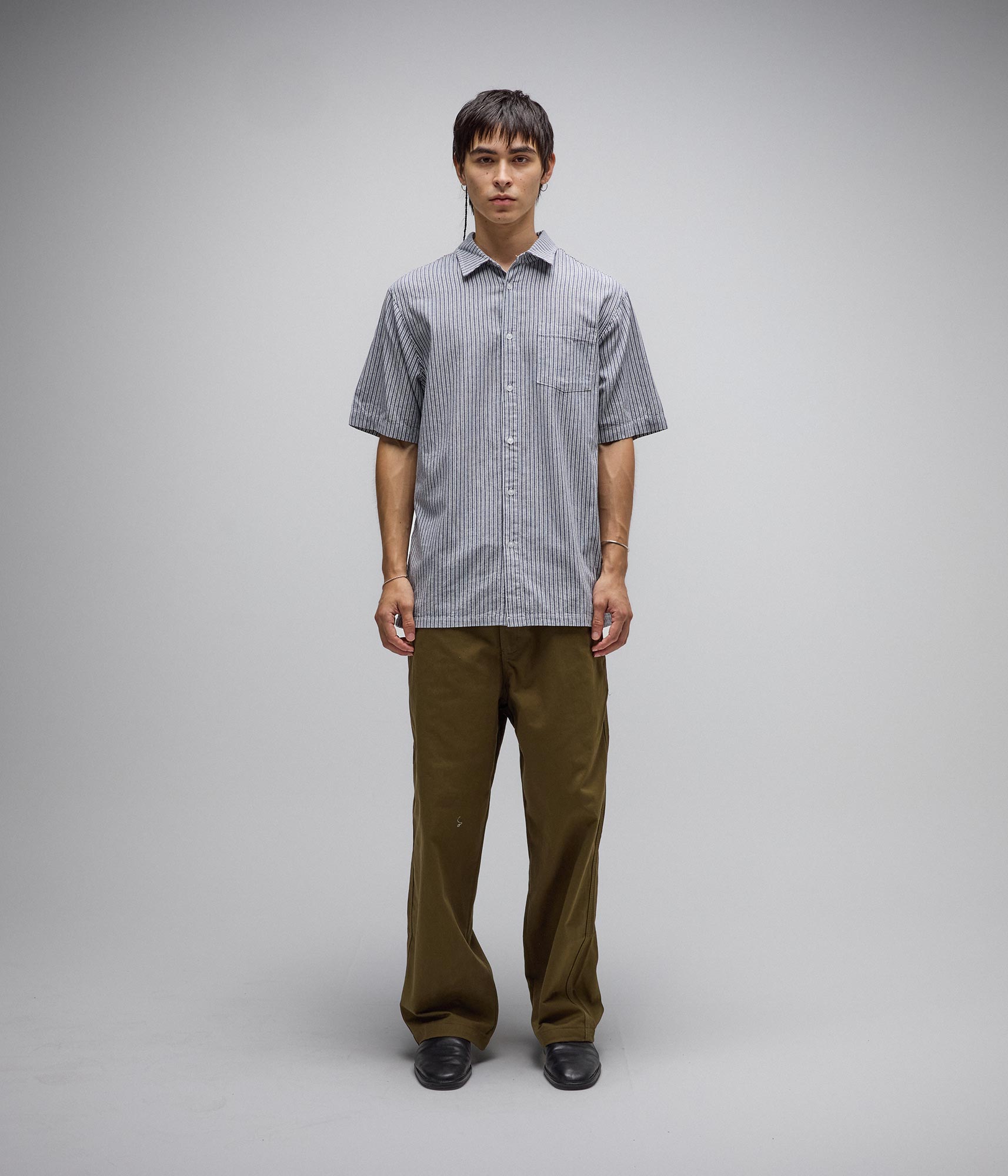 Reynolds Chemise à Rayures - Os/Bleu Marine