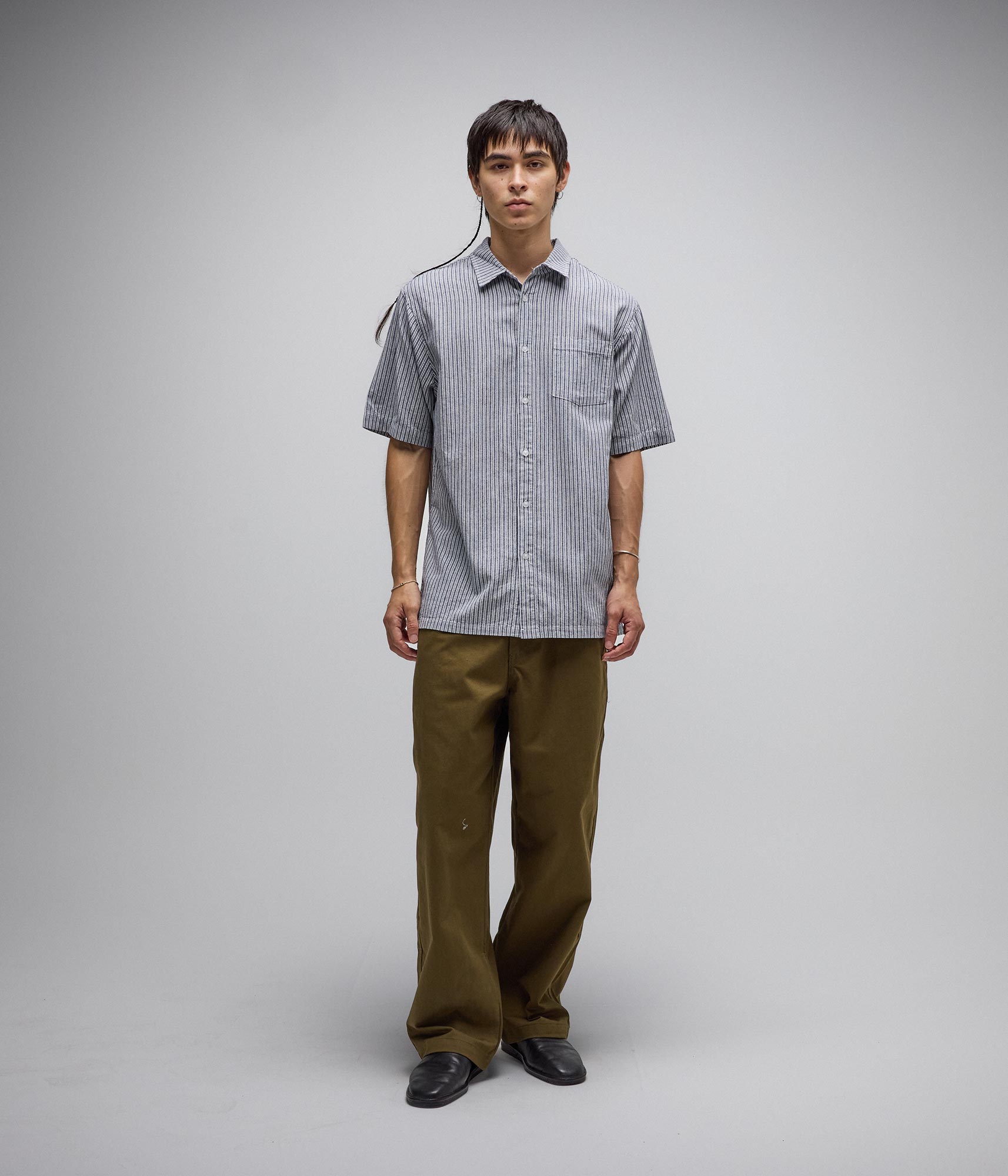 Reynolds Chemise à Rayures - Os/Bleu Marine