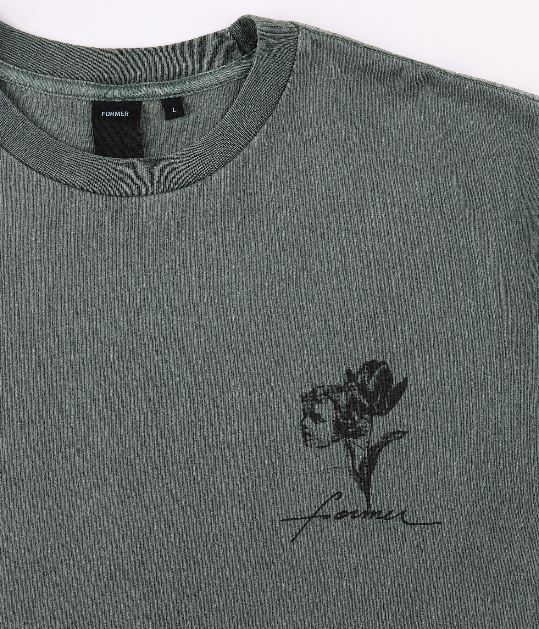 Hush T-Shirt - Vert Pin Délavé