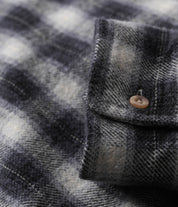 Manners Plaid LS Shirt - Black