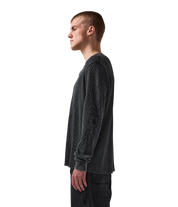 Scrawl LS Waffle T-Shirt - Washed Black