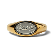Fuck It Signet Bague - Or