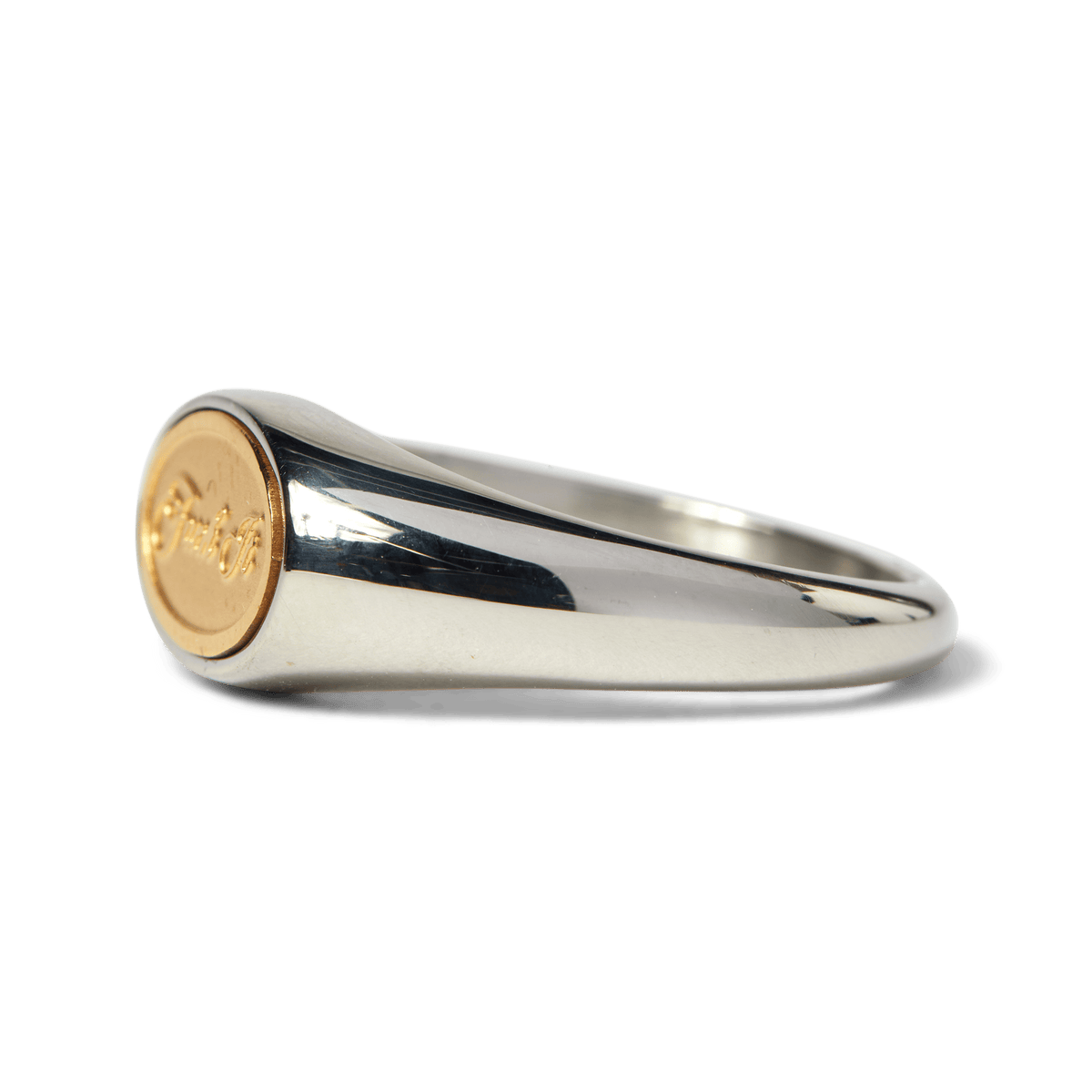 Fuck It Signet Bague - Argent