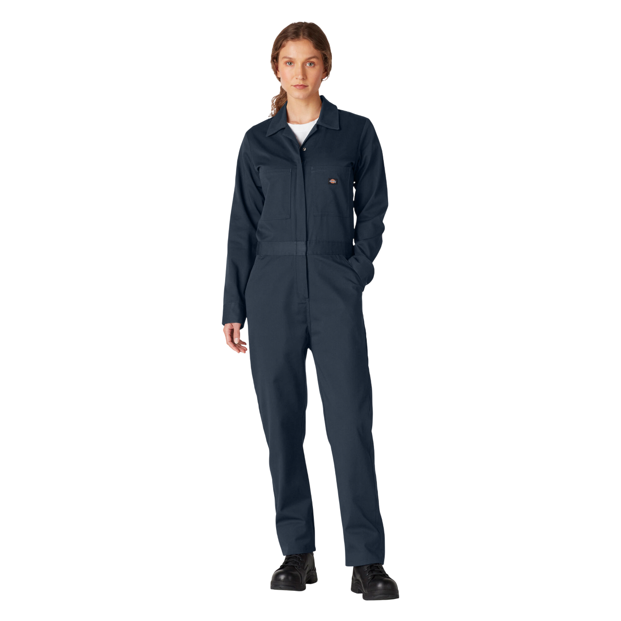 Women's Long Sleeve Coveralls - Dark Navy (DN)
