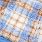 Sweat à Capuche en Polaire - Carreaux Bleus