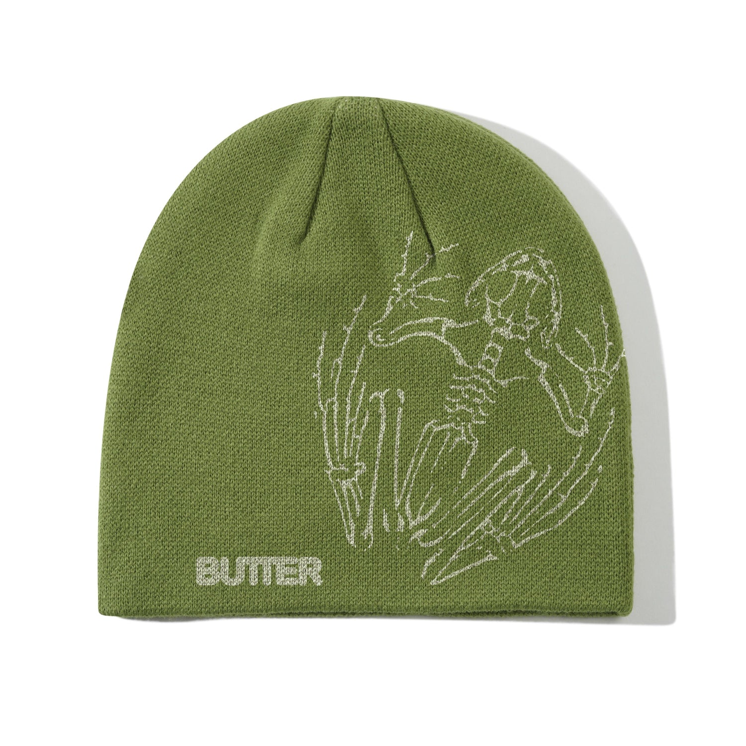 【BUTTER GOODS】 Wired Skully Beanie, Black Butter Goods | Wired Skully Beanie – Black Short Knit Beanie