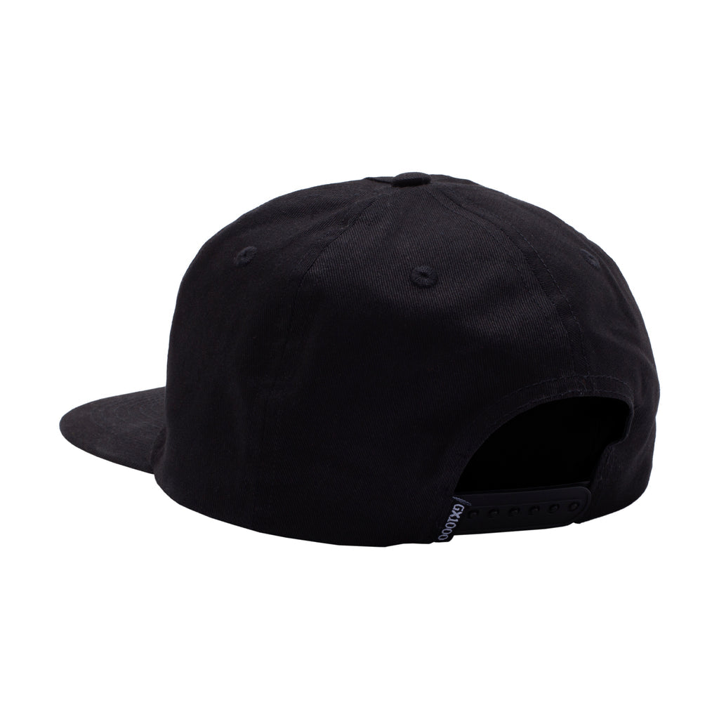 Bomb Hills Hat 5 Panel Polo Snapback - Black
