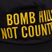 Bomb Hills Hat 5 Panel Polo Snapback - Black