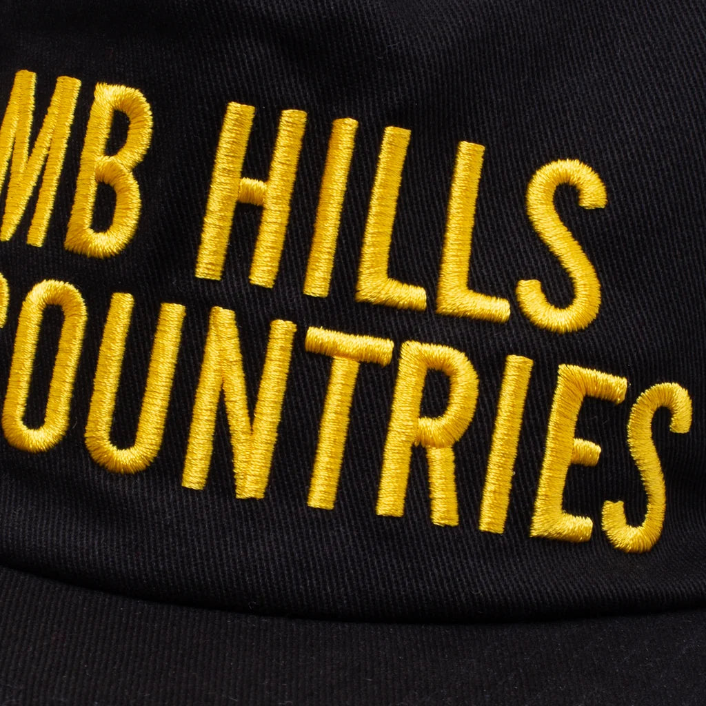 Bomb Hills Hat 5 Panel Polo Snapback - Black