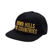 Bomb Hills Hat 5 Panel Polo Snapback - Black