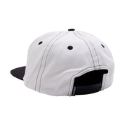 Bomb Hills Hat 5 Panel Polo Snapback - White