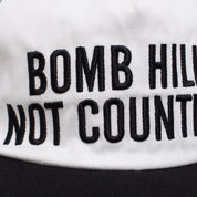 Bomb Hills Hat 5 Panel Polo Snapback - White