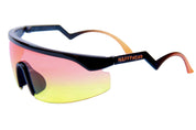 Accelerator Lunettes de Soleil - Noir/Orange Jaune Dégradé